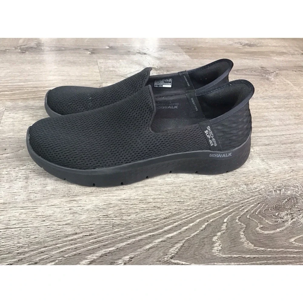Skechers Women's Size 10.5 Slip-ins Virtue Sleek Slip On Sneakers Black 124963NA